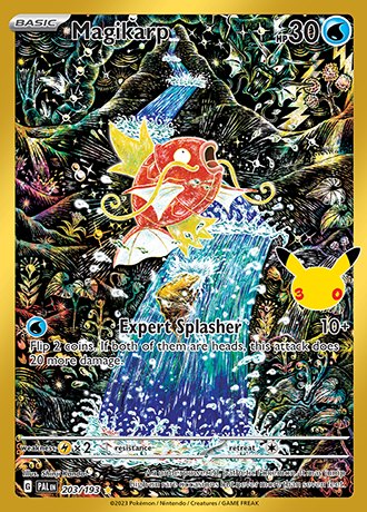 Magikarp 203/193, Pokemon 30th Celebration Classic Collection reprint, official card art