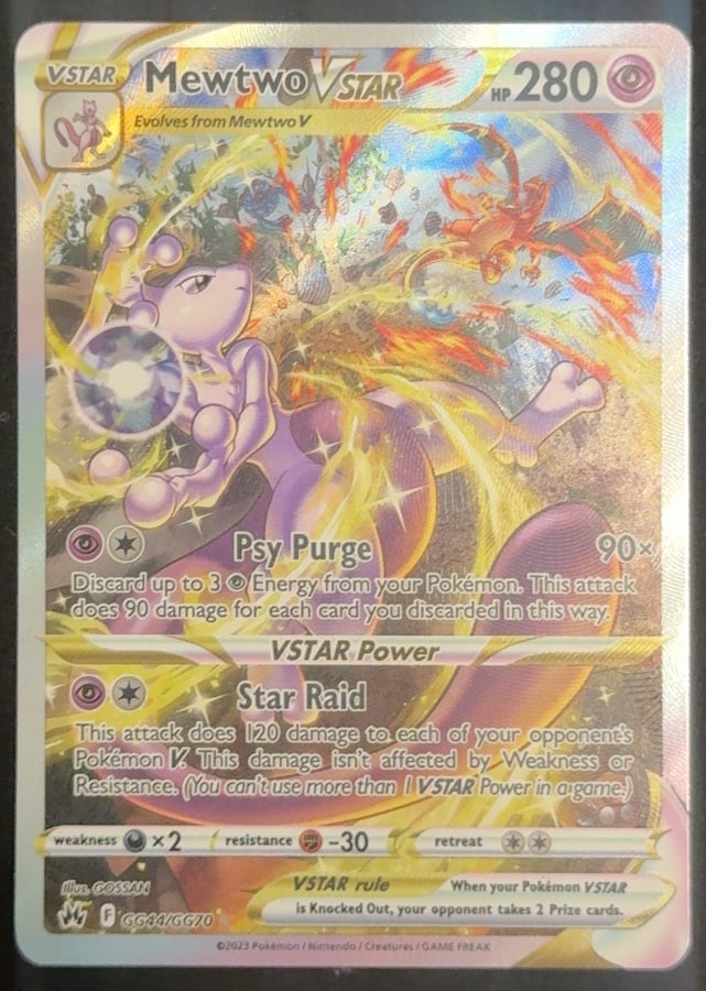 Mewtwo VSTAR GG44/GG70, Crown Zenith Galarian Gallery, ZeroPop community scan