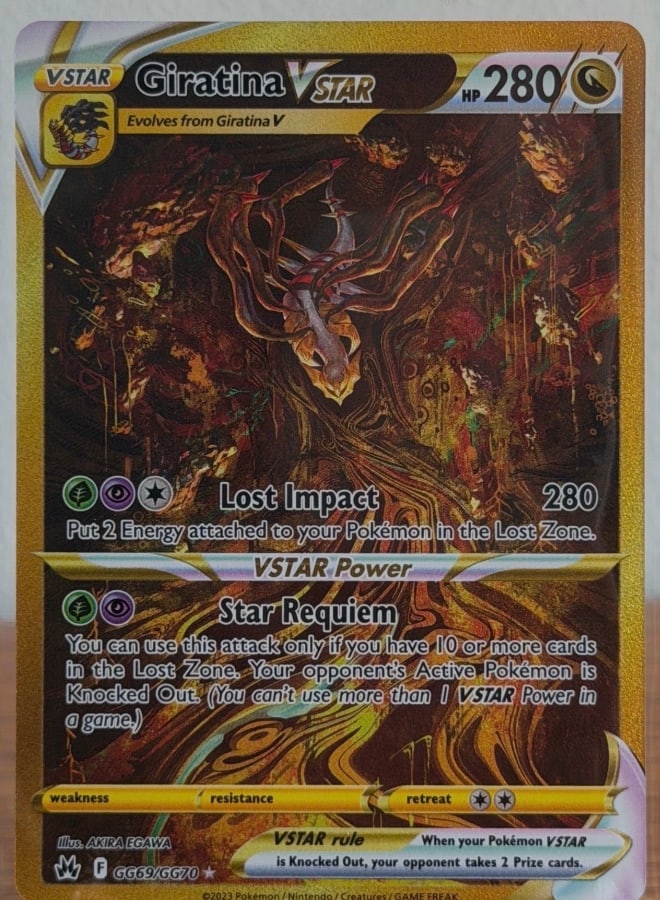 Giratina VSTAR GG69/GG70, Crown Zenith Galarian Gallery, ZeroPop community scan
