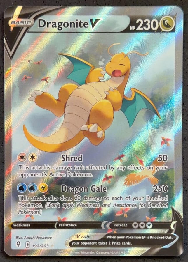Dragonite V alternate full art 192/203, Evolving Skies