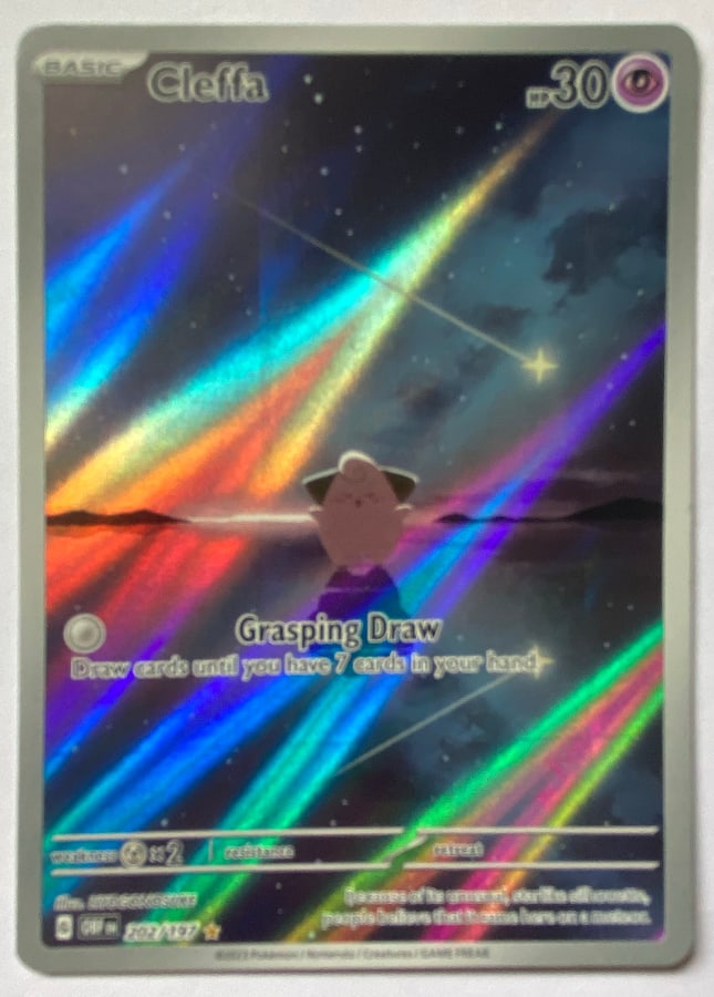 Cleffa 202/197, Obsidian Flames, ZeroPop community scan