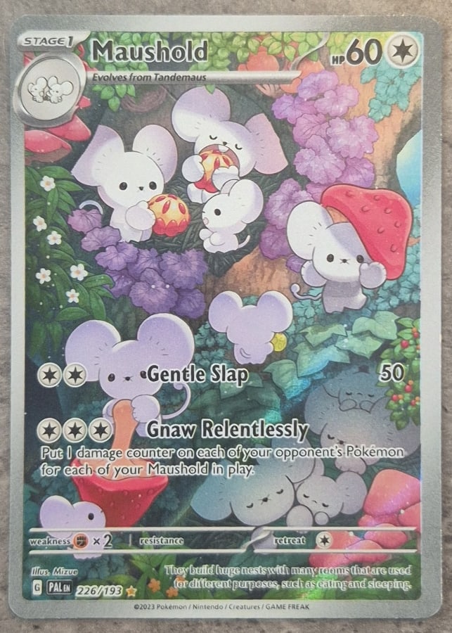 Maushold 226/193, Paldea Evolved, ZeroPop community scan