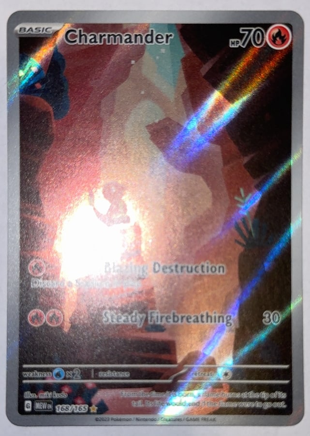 Charmander 168/165, Pokemon 151, ZeroPop community scan