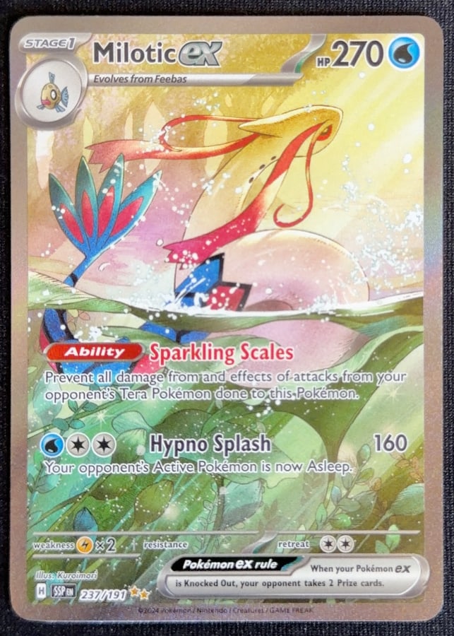 Milotic ex 237/191, Surging Sparks, ZeroPop community scan