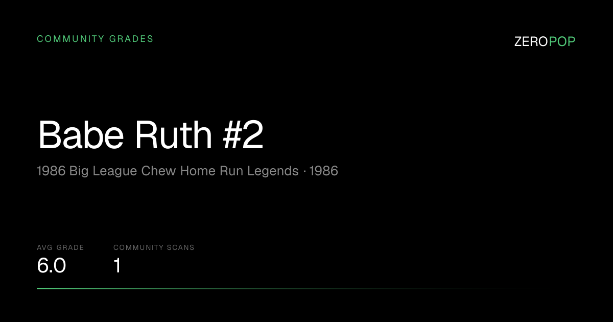 Babe Ruth #2 Grades & Value