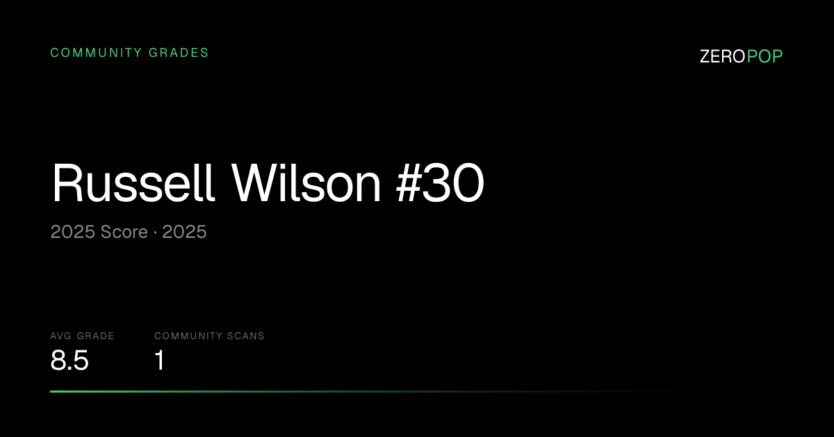 Russell Wilson #30 Grades & Value | 2025 Score